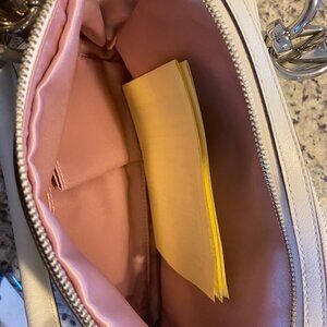 White Leather Coach Handbag